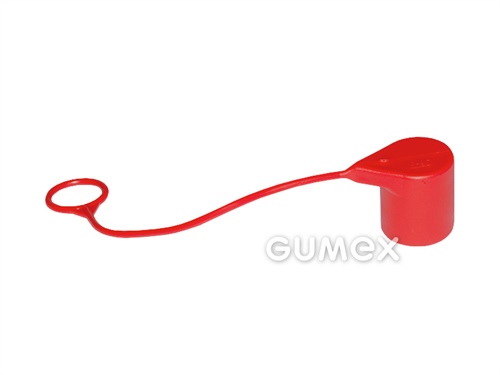 Krytka pro bezodkapové rychlospojky HF08, samice, PVC, červená